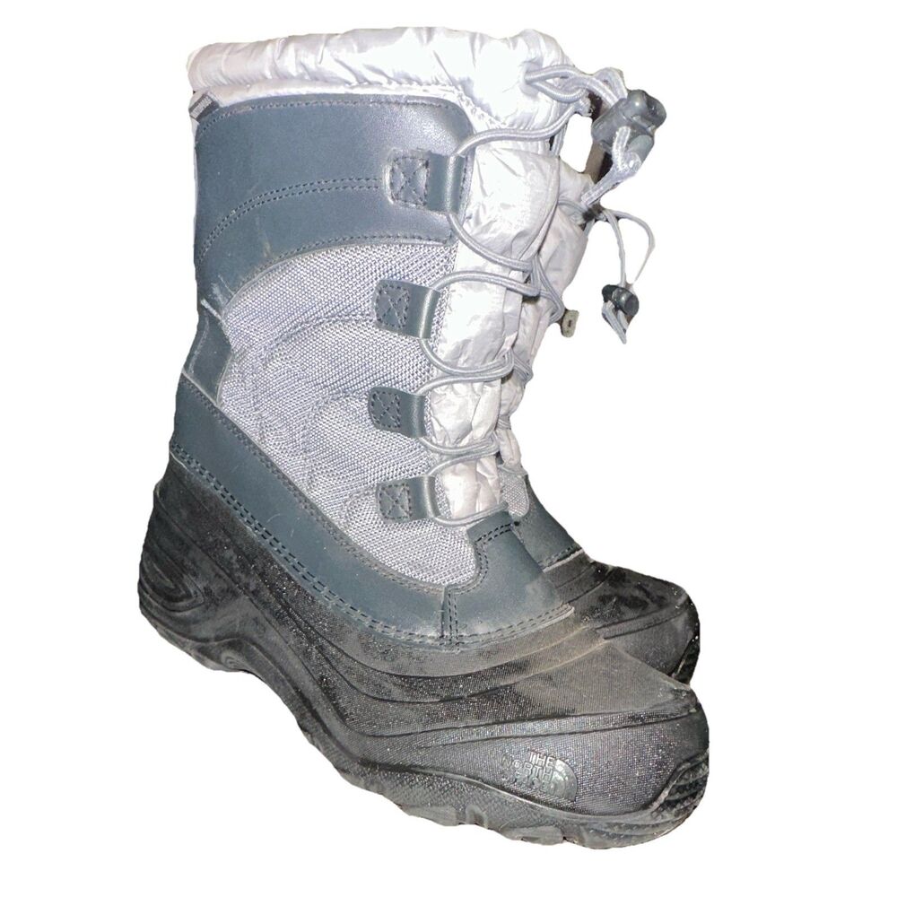 The North Face ThermaFelt Snow Boots Women’s 6 Insulated Waterproof Winter Gray